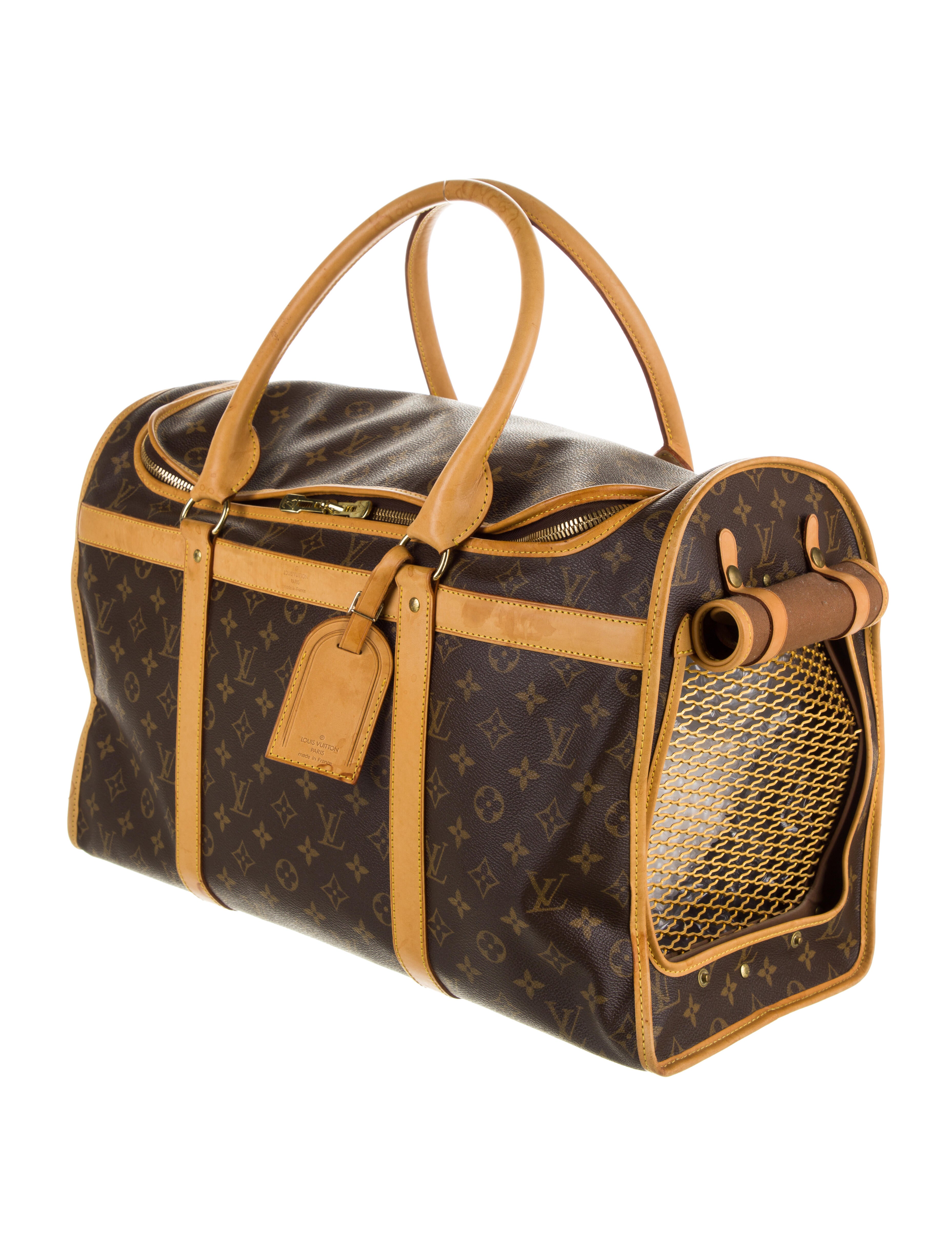 Louis Vuitton Monogram Sac Chien 50 Pet Carrier Brown Pet Accessories, Decor & Accessories