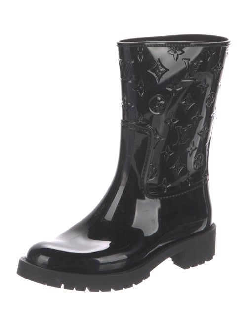Louis Vuitton Drops Flat Half Boot LV Monogram Rain Boots