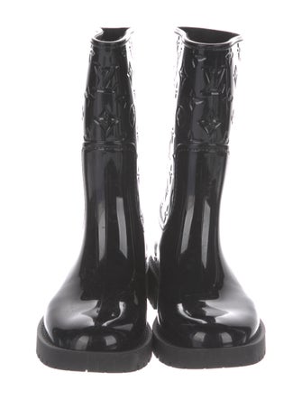 Louis Vuitton Drops Flat Half Boot LV Monogram Rain Boots