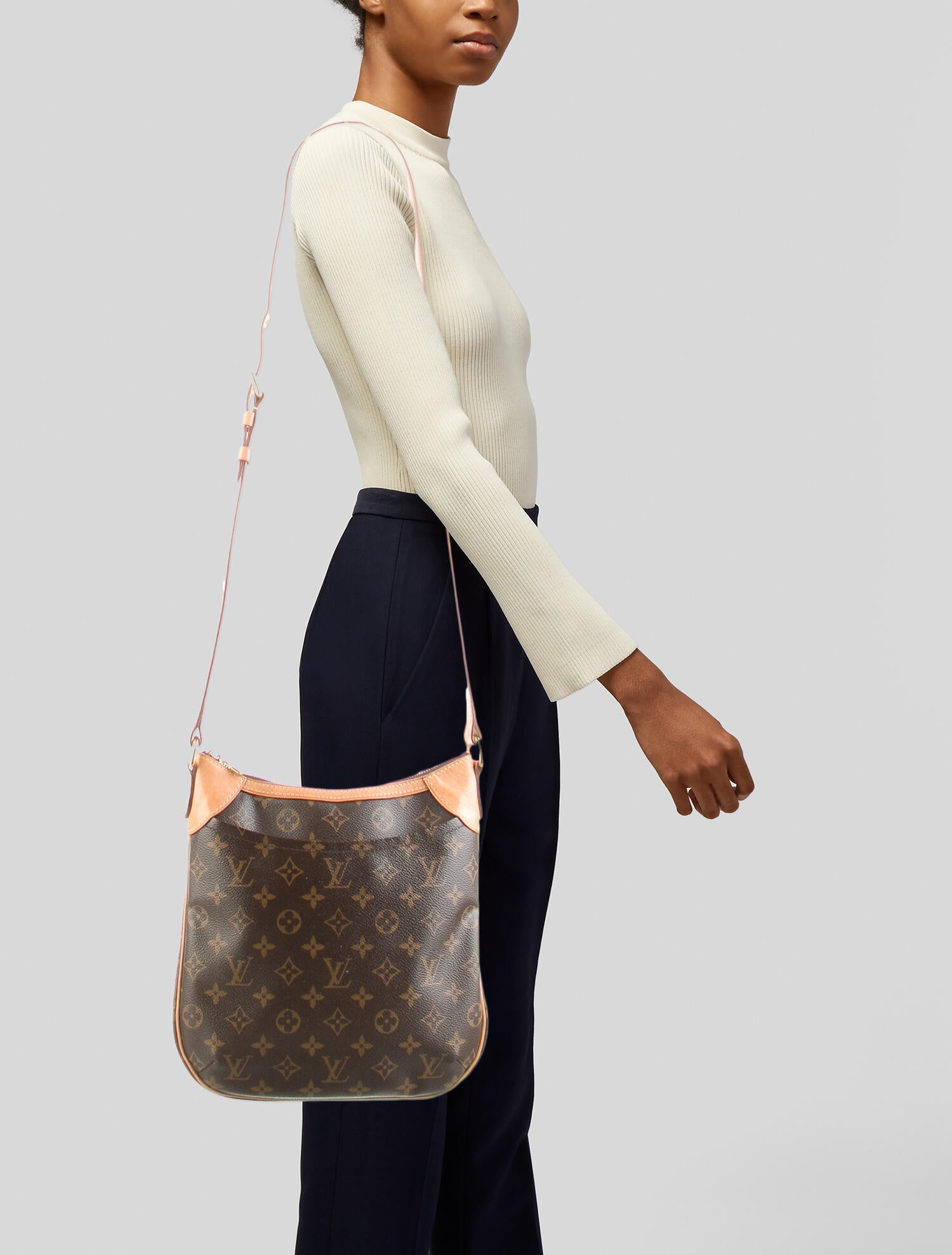 Louis Vuitton 2015 Monogram Odéon PM Brown Crossbody Bags, Handbags