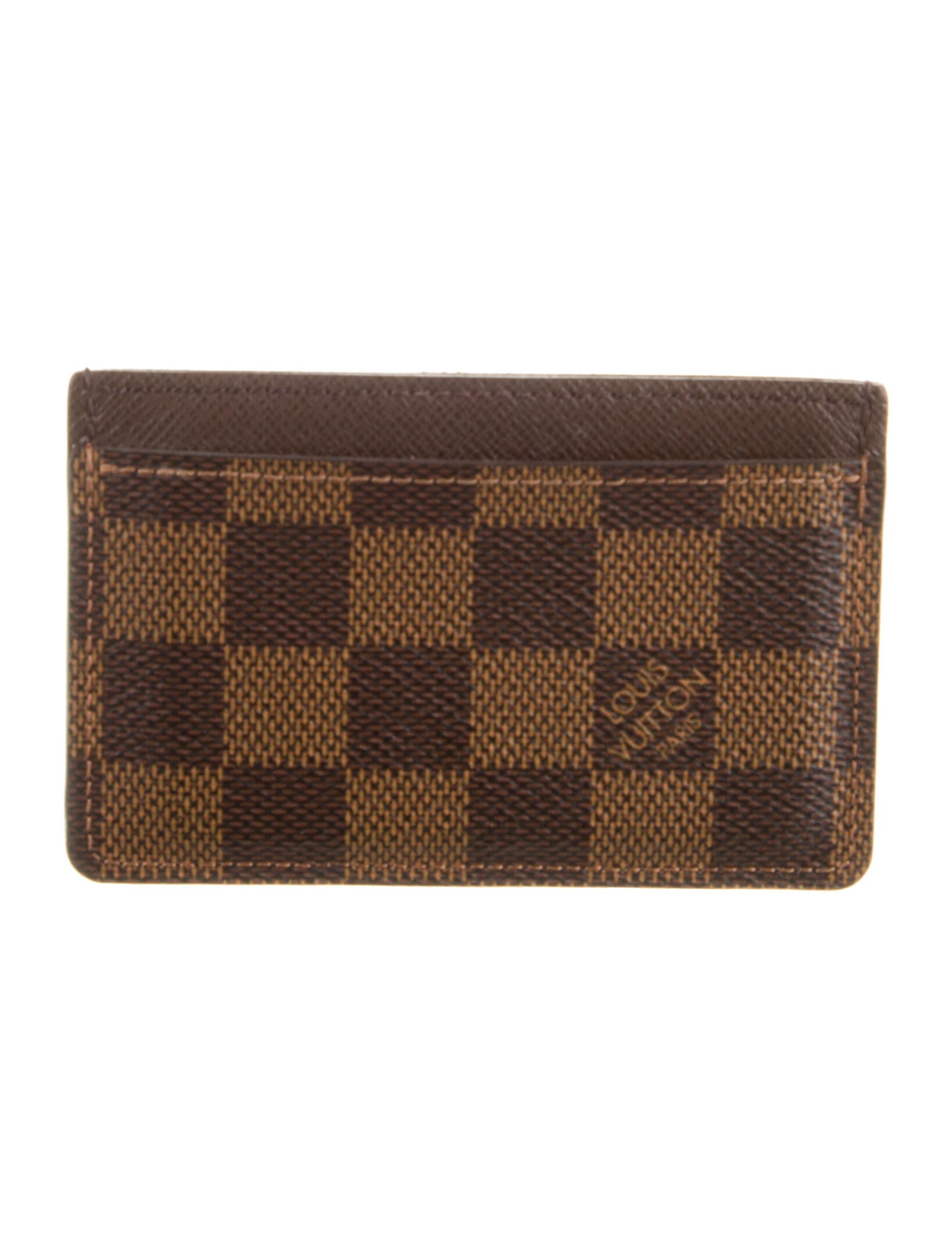 Louis Vuitton 2016 Damier Ebene Pattern Card Case