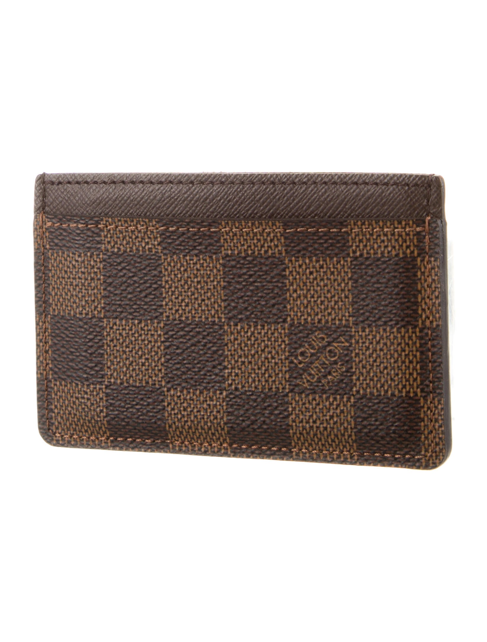 Louis Vuitton 2016 Damier Ebene Pattern Card Case