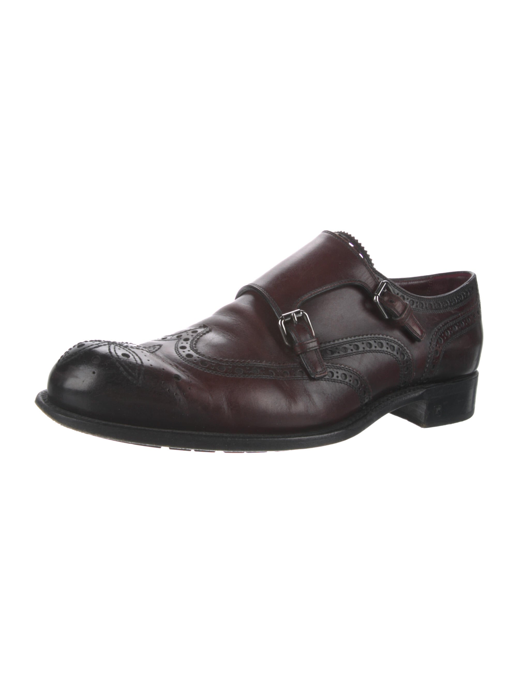 Louis Vuitton Leather Monk Straps Brown Monk Straps, Shoes