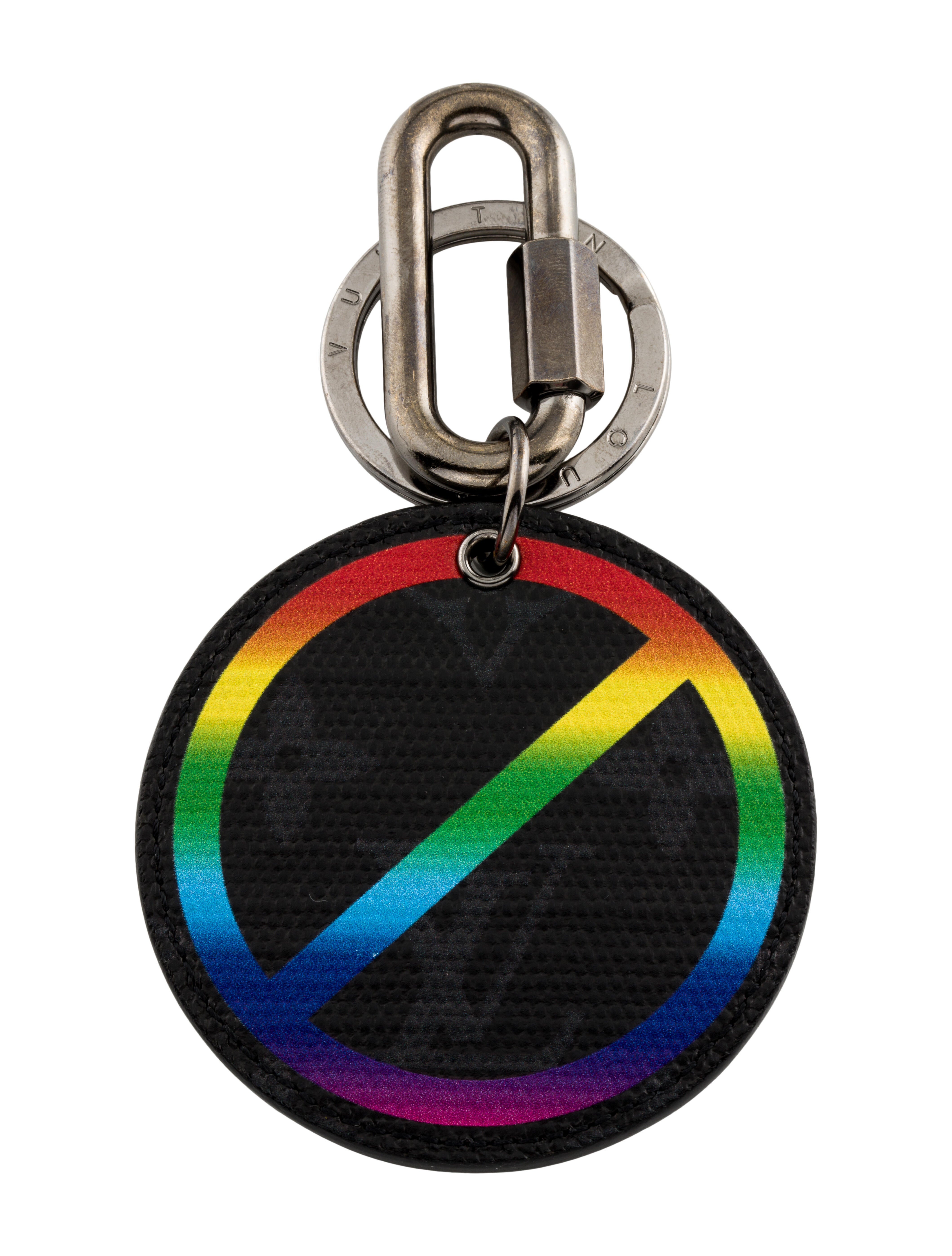 Louis Vuitton 2019 Monogram Eclipse Rainbow Key Ring