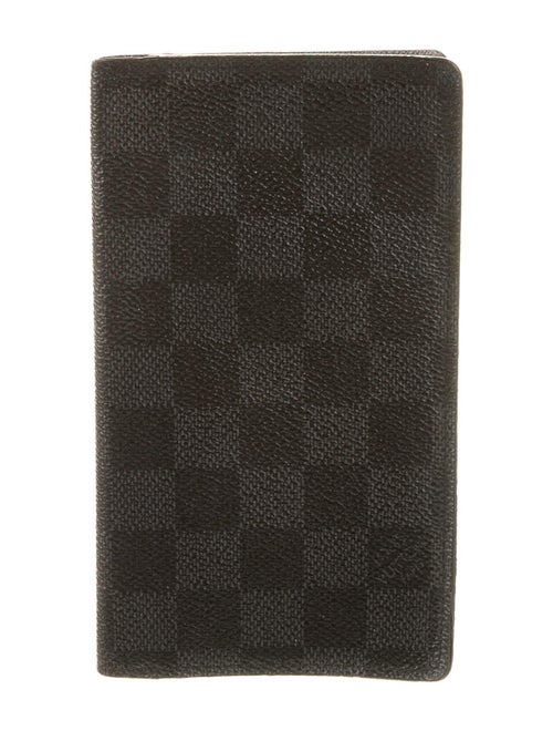 Louis Vuitton 2009 Damier Graphite Pattern Checkbook Holder