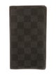 Louis Vuitton 2009 Damier Graphite Pattern Checkbook Holder