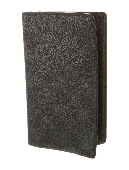 Louis Vuitton 2009 Damier Graphite Pattern Checkbook Holder