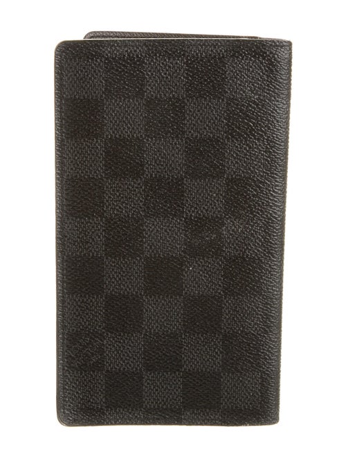 Louis Vuitton 2009 Damier Graphite Pattern Checkbook Holder