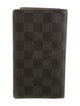 Louis Vuitton 2009 Damier Graphite Pattern Checkbook Holder