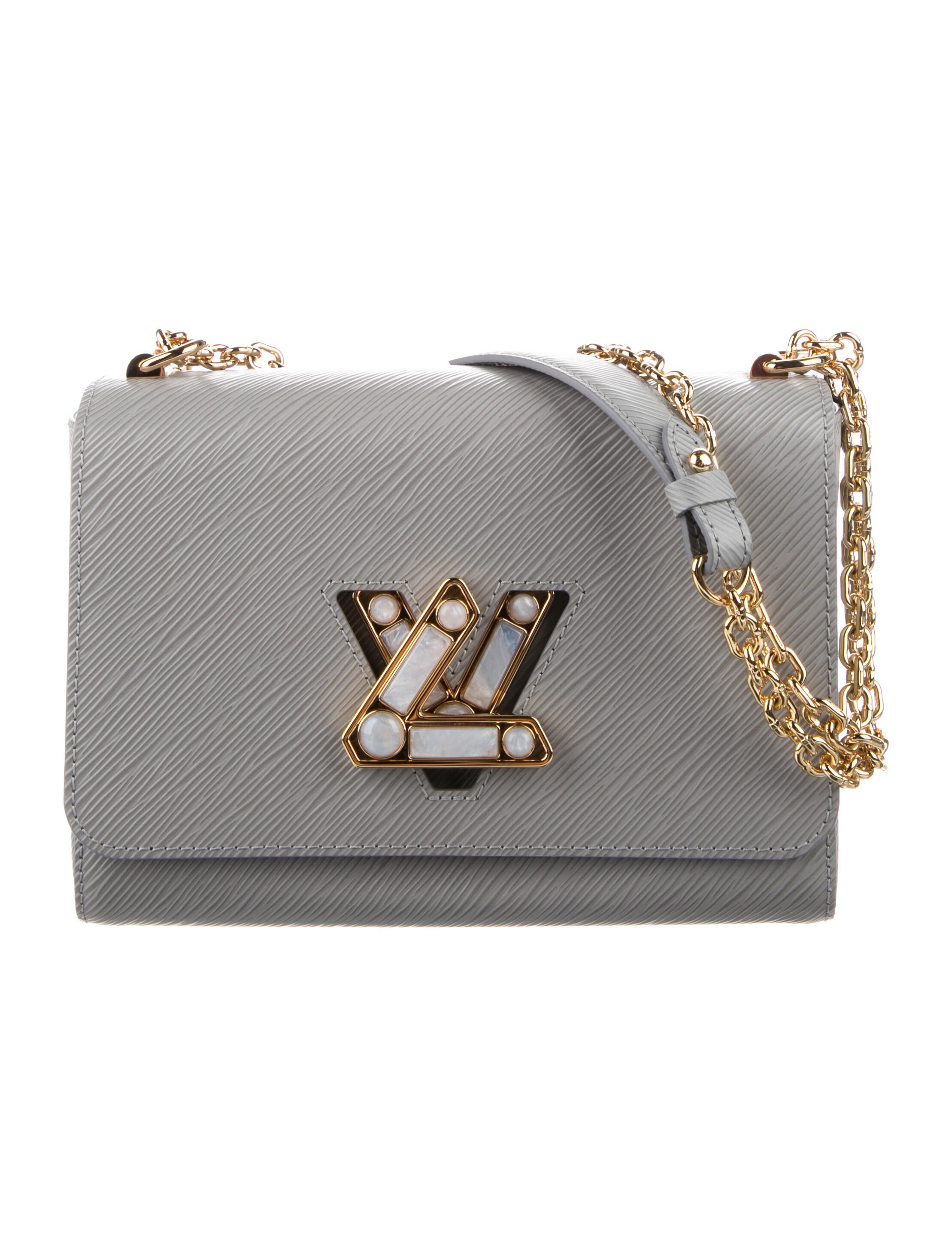 Louis Vuitton Epi Twist Moonstone MM - Blue Shoulder Bags