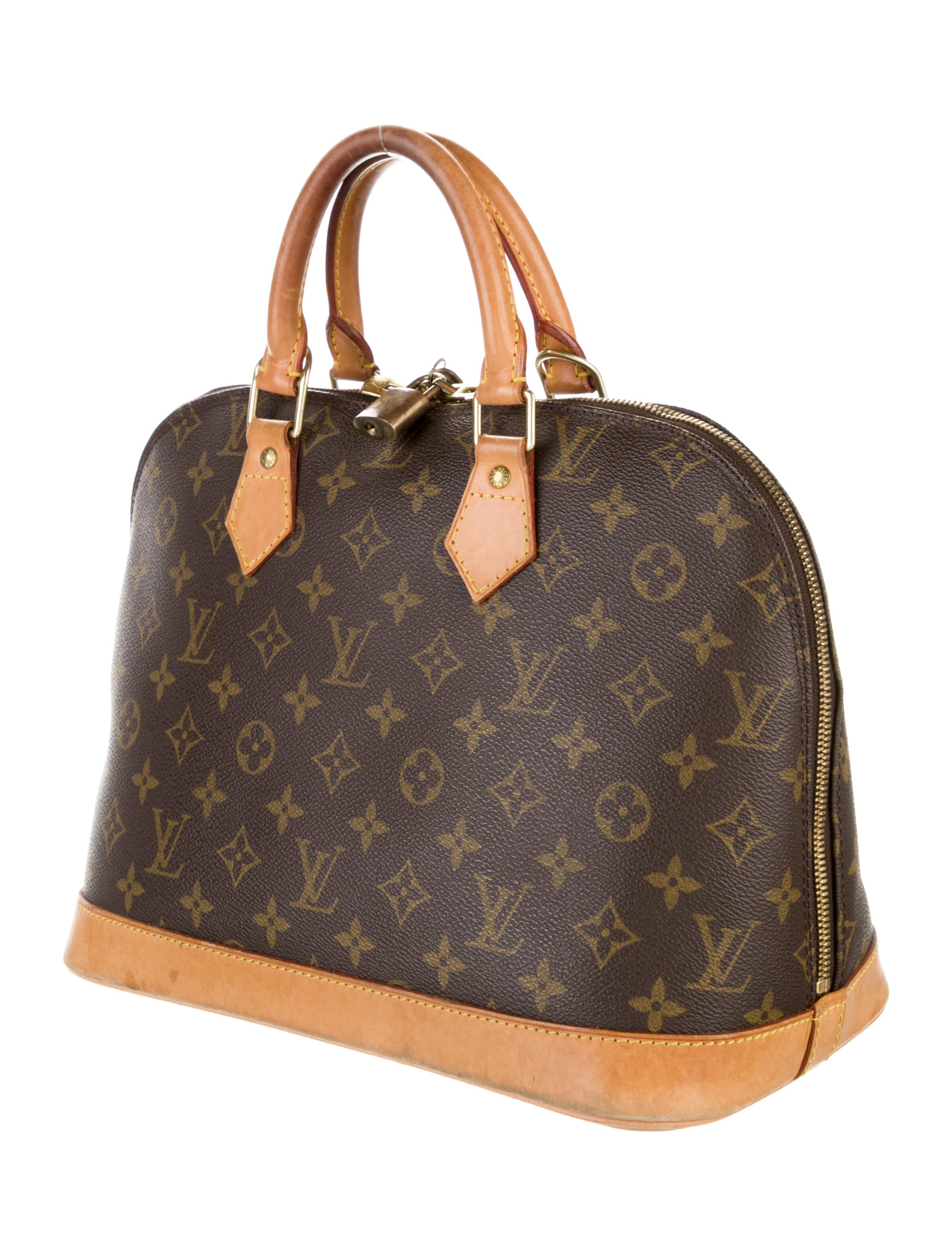 Louis Vuitton Vintage Monogram Alma PM Brown Handle Bags, Handbags
