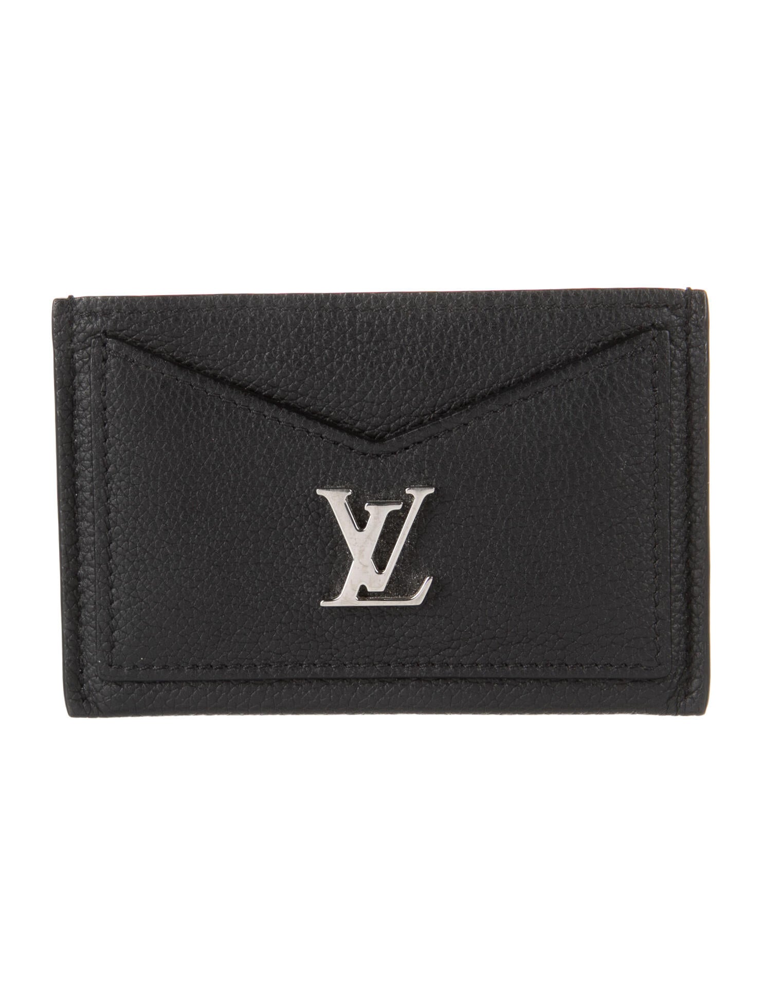 Louis Vuitton Leather Card Holder Black Wallets, Accessories LOU621234 The RealReal