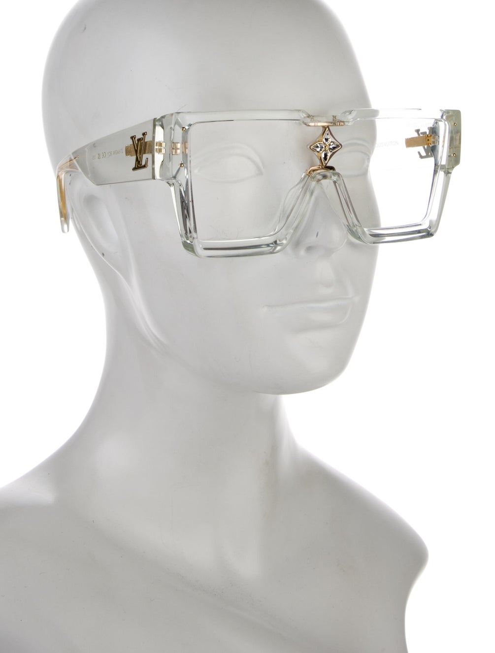 Louis Vuitton Cyclone Square Sunglasses - Clear Sunglasses, Accessories