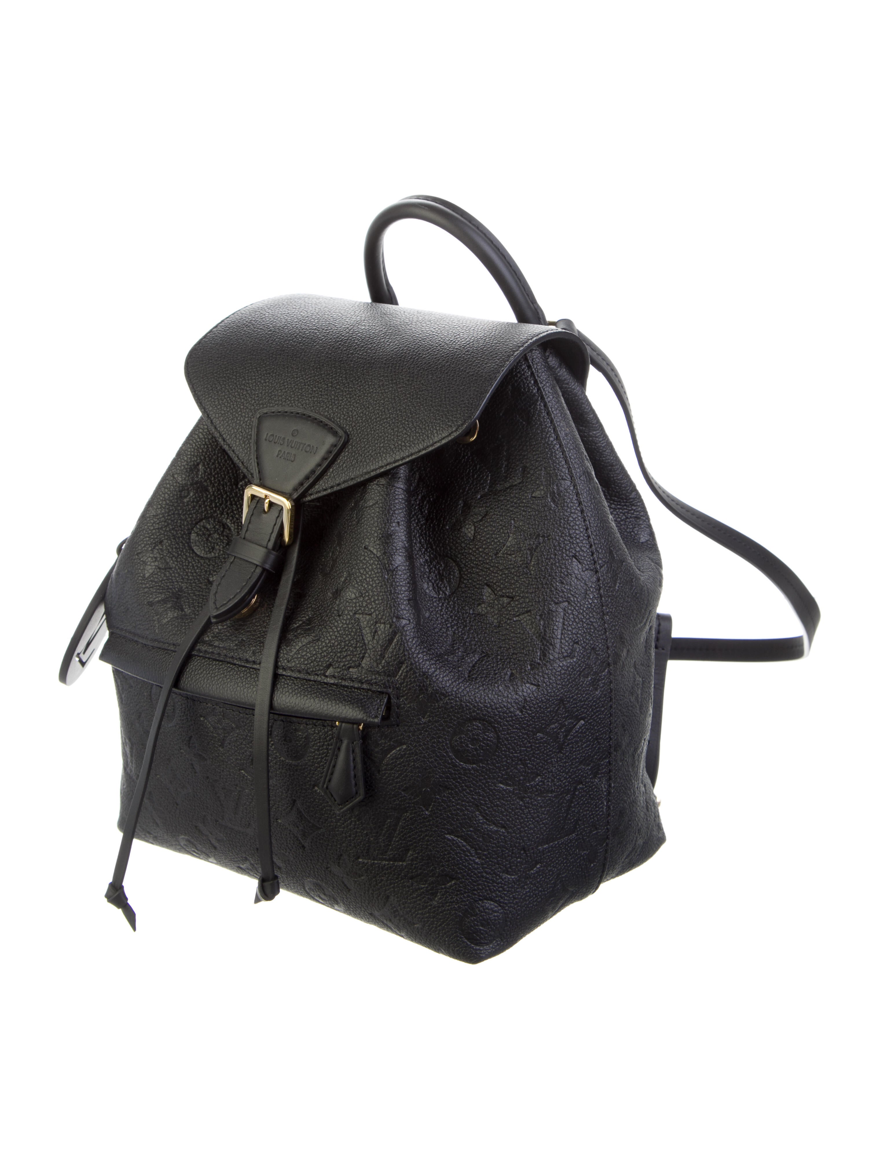 Louis Vuitton Monogram Empreinte Montsouris NM Backpack Black