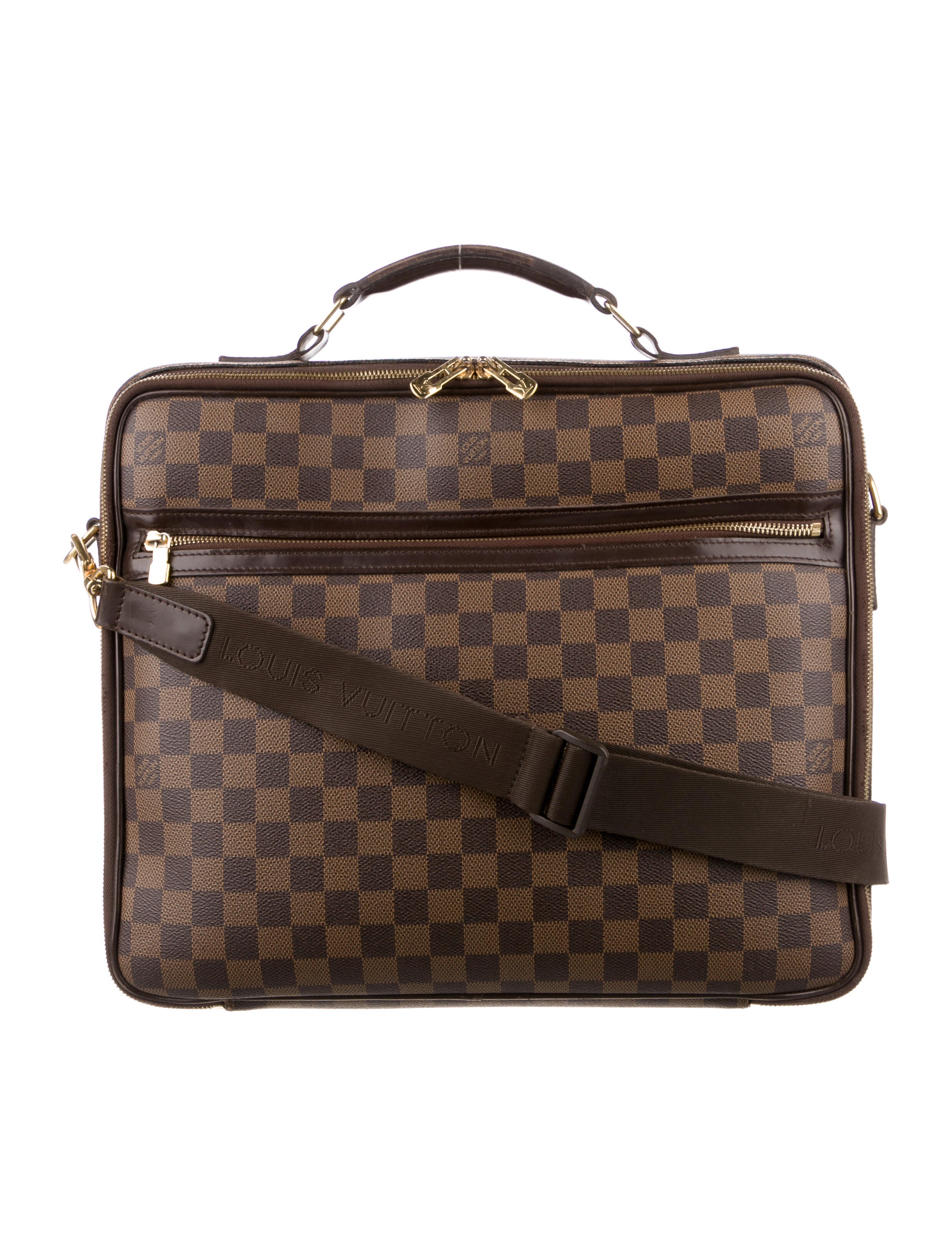 Louis Vuitton Damier Ebene Sabana Computer Case