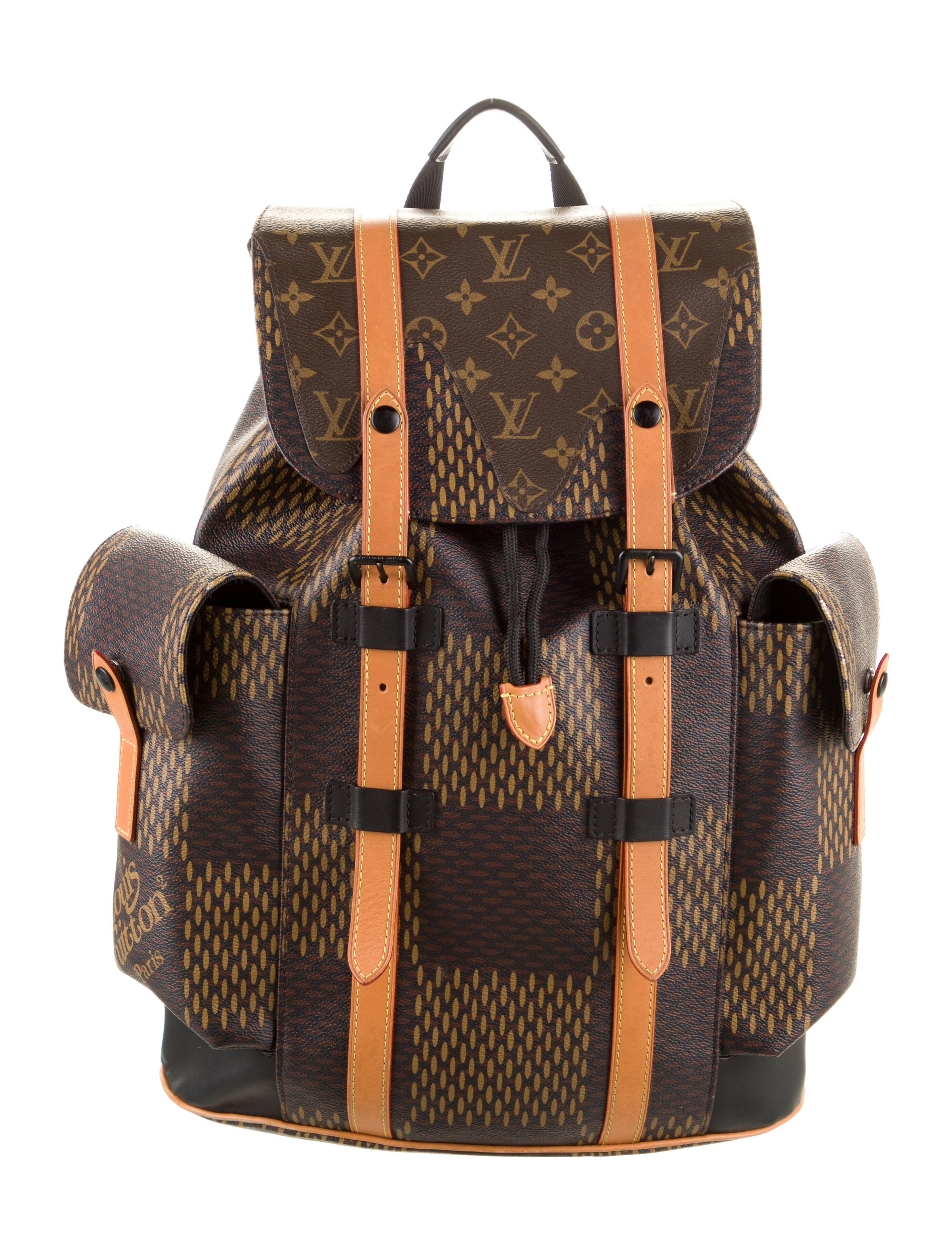 Louis Vuitton x Nigo 2020 Giant Damier Ebene Christopher PM Backpack