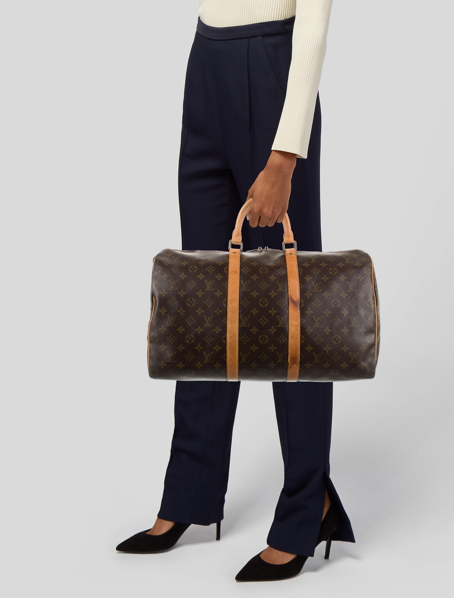 Louis Vuitton Monogram Carryall Bag Brown Luggage and Travel
