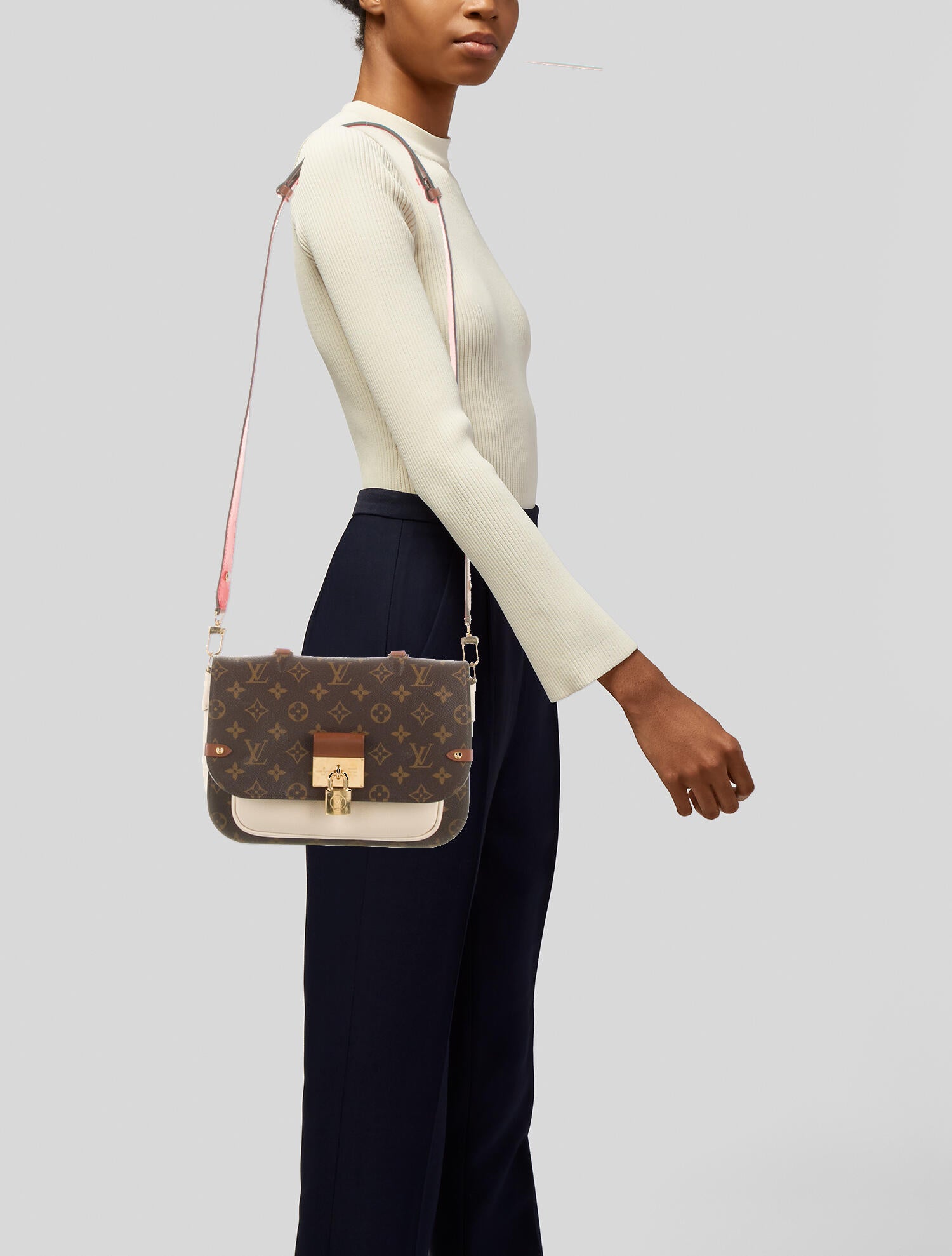 Louis Vuitton Monogram Vaugirard Handle Bag Brown Handle Bags