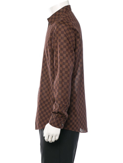 Louis Vuitton Damier Print ButtonUp Shirt Clothing LOU63957 The