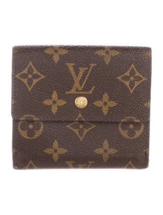Louis Vuitton LV Monogram Coated Canvas Elise Wallet