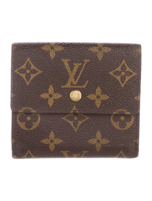 Louis Vuitton LV Monogram Coated Canvas Elise Wallet