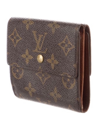 Louis Vuitton LV Monogram Coated Canvas Elise Wallet
