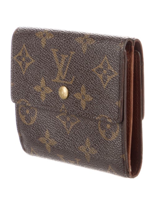 Louis Vuitton LV Monogram Coated Canvas Elise Wallet