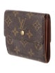 Louis Vuitton LV Monogram Coated Canvas Elise Wallet