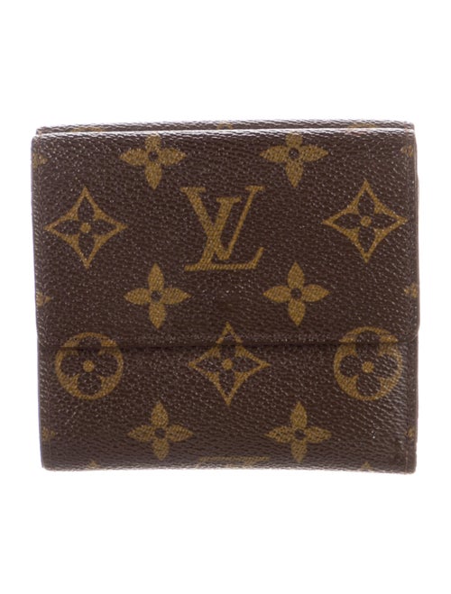 Louis Vuitton LV Monogram Coated Canvas Elise Wallet