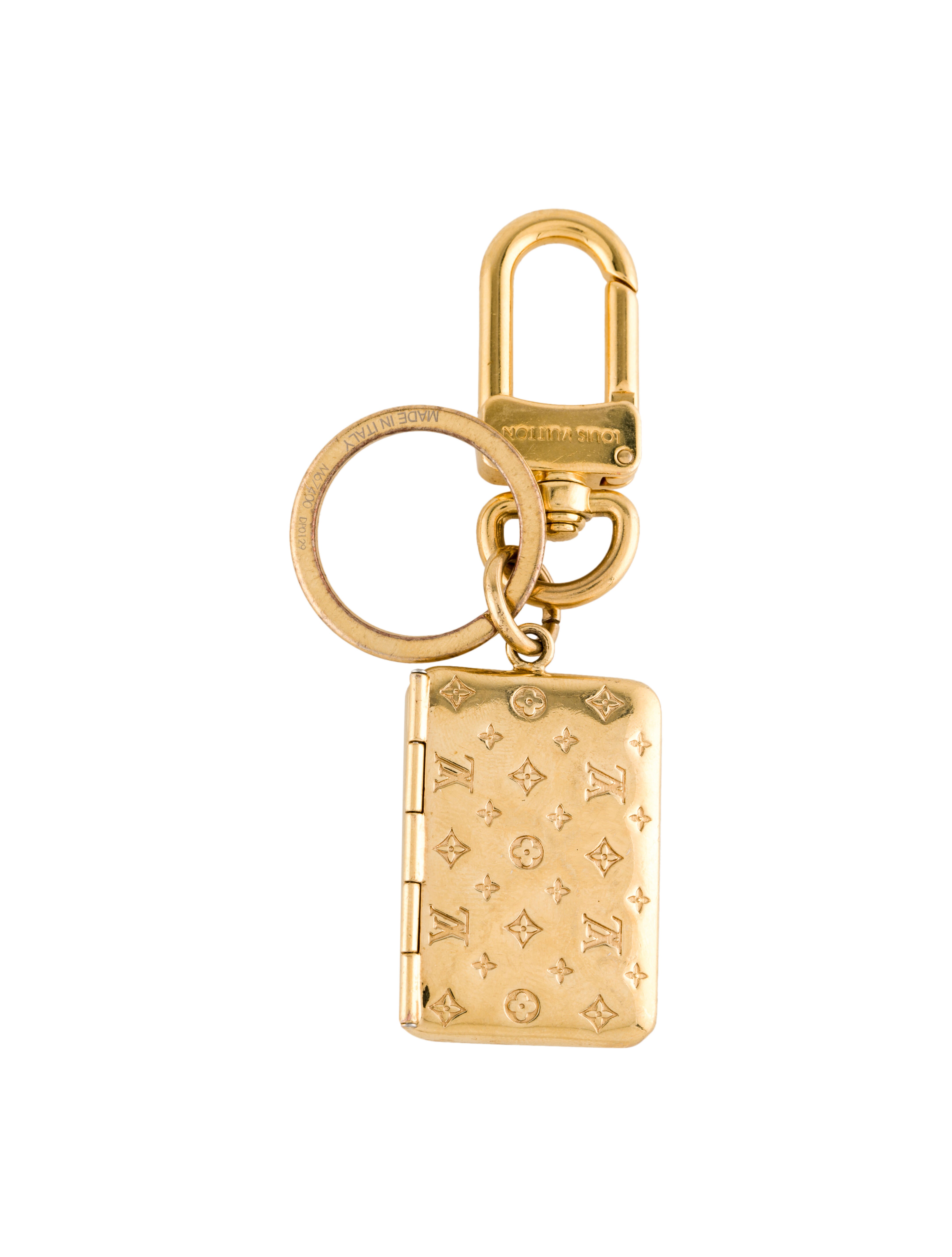 Louis Vuitton Love Note Envelope Bag Charm Key Holder Gold Keychains