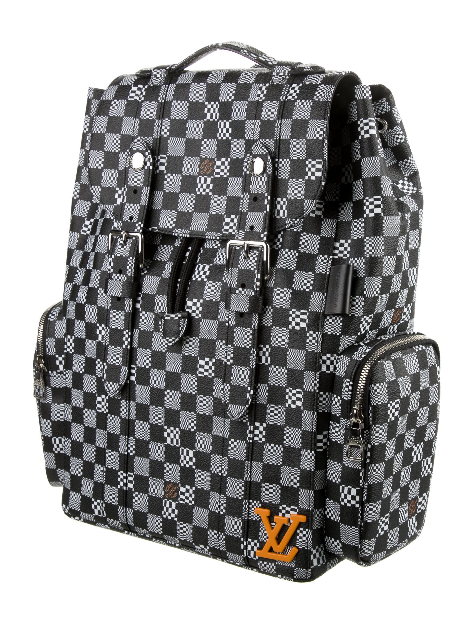 Louis Vuitton Distorted Damier Christopher Backpack Black Backpacks