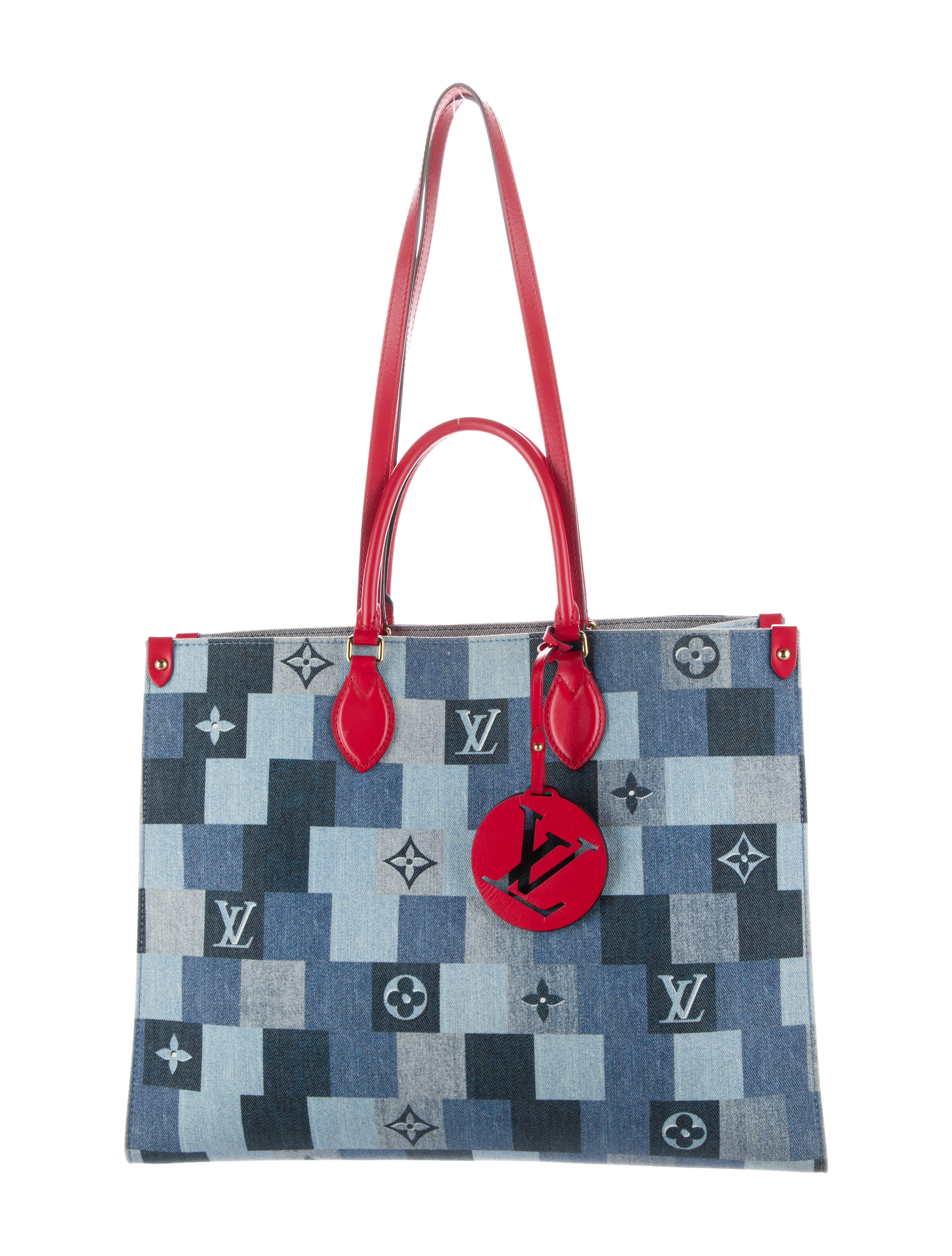 Louis Vuitton Monogram Denim Patchwork OnTheGo Tote GM