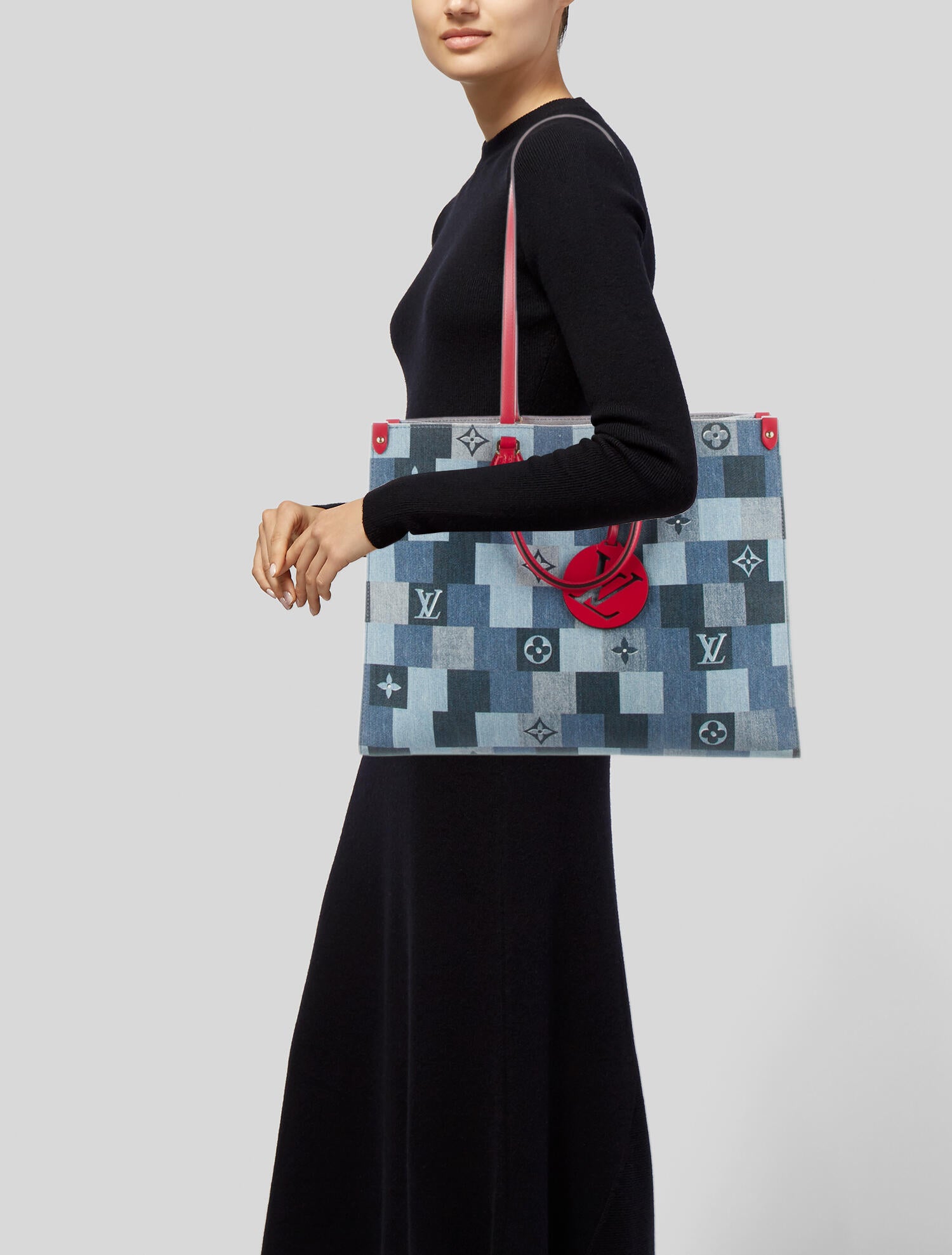 Louis Vuitton Monogram Denim Patchwork OnTheGo Tote GM