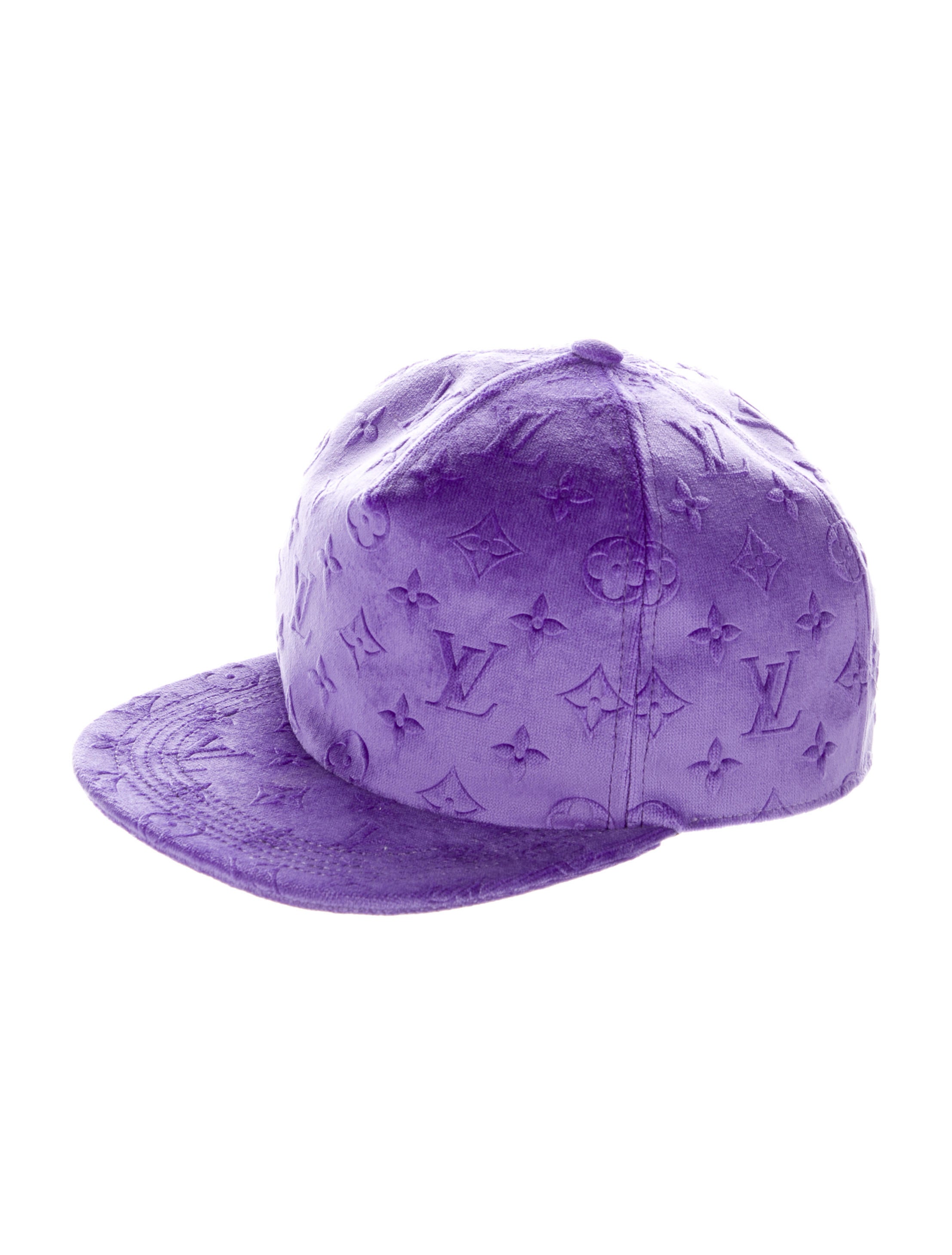 【送料0円】 Monogram Vuitton Louis Velvet Accessories Hats, Purple - Cap 帽子