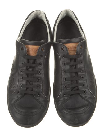 Louis Vuitton Leather Lasercut Accents Sneakers