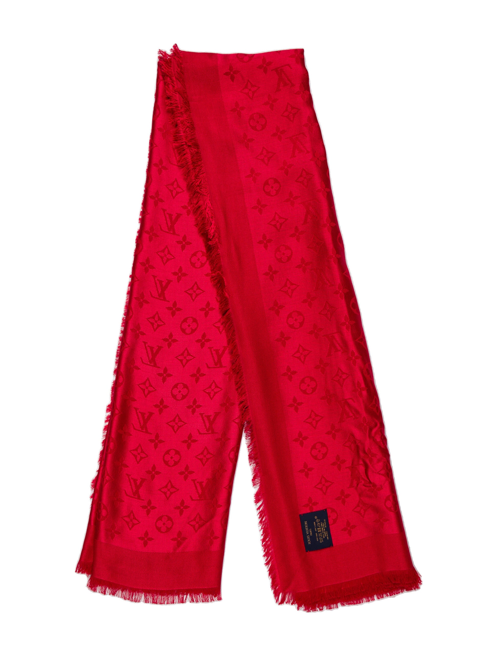 Louis Vuitton Silk 2022 Scarf Red Scarves and Shawls, Accessories