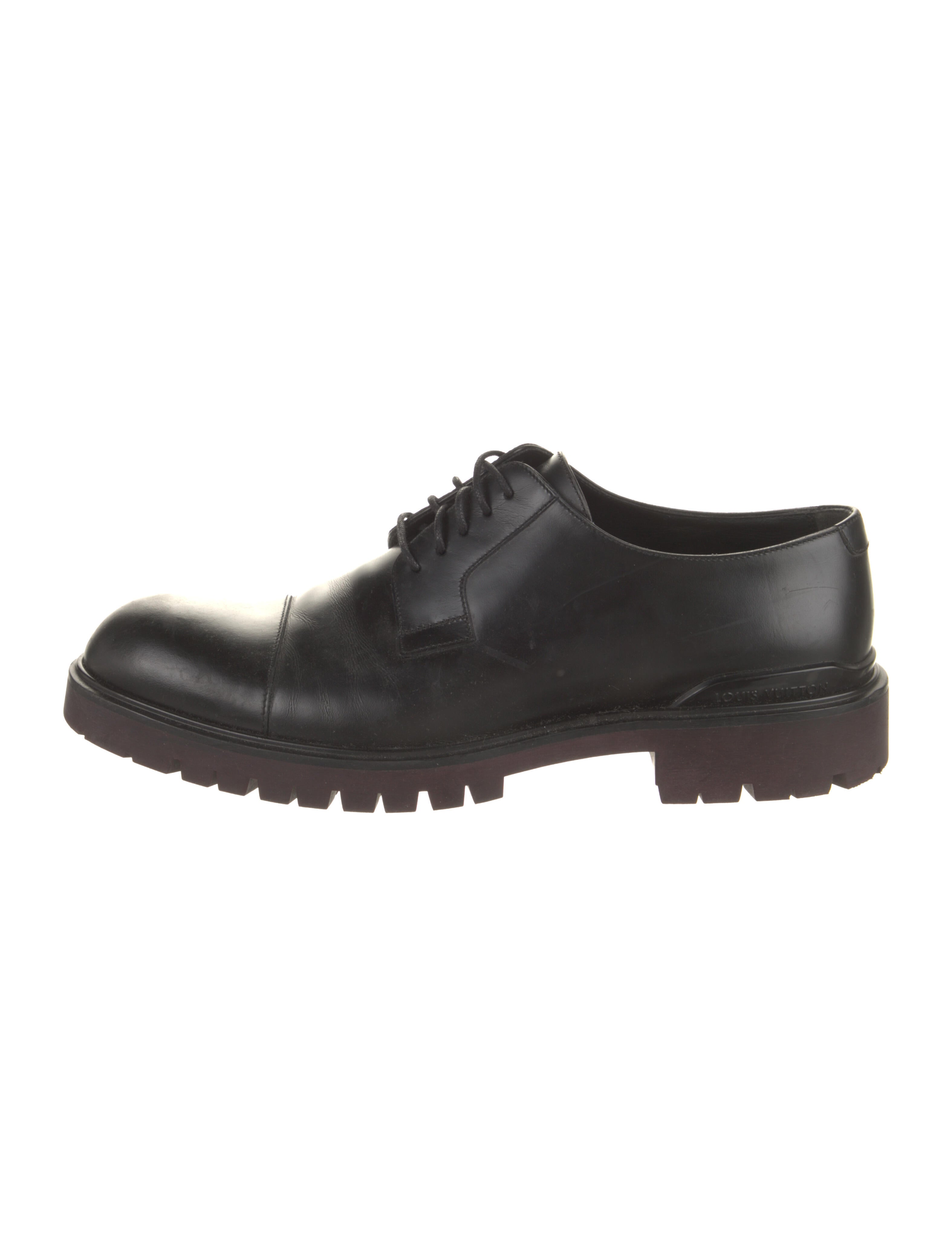 Louis Vuitton Leather Derby Shoes Black Oxfords, Shoes LOU667952