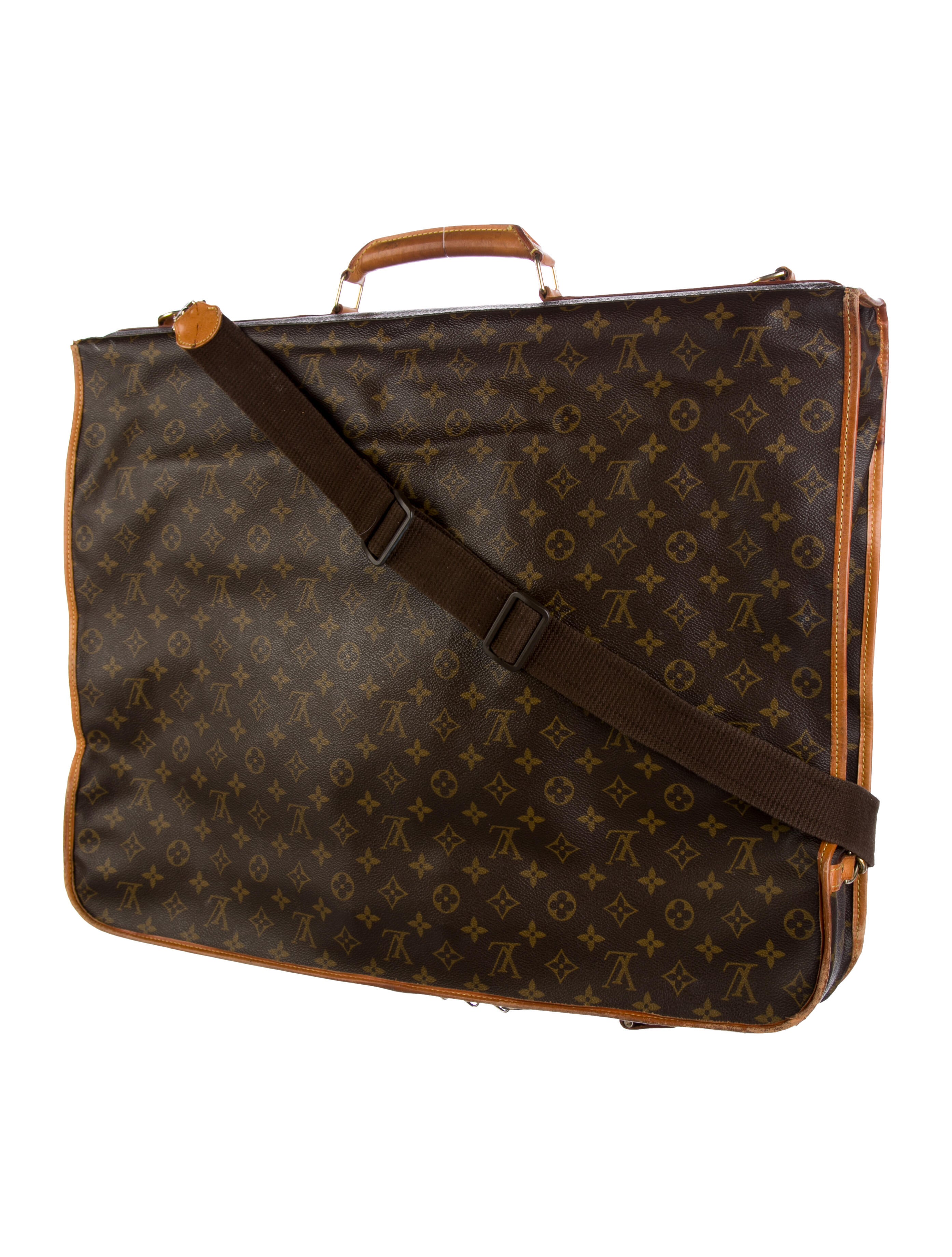 Louis Vuitton Vintage Monogram Garment Bag Brown Garment Covers, Bags LOU673425 The RealReal