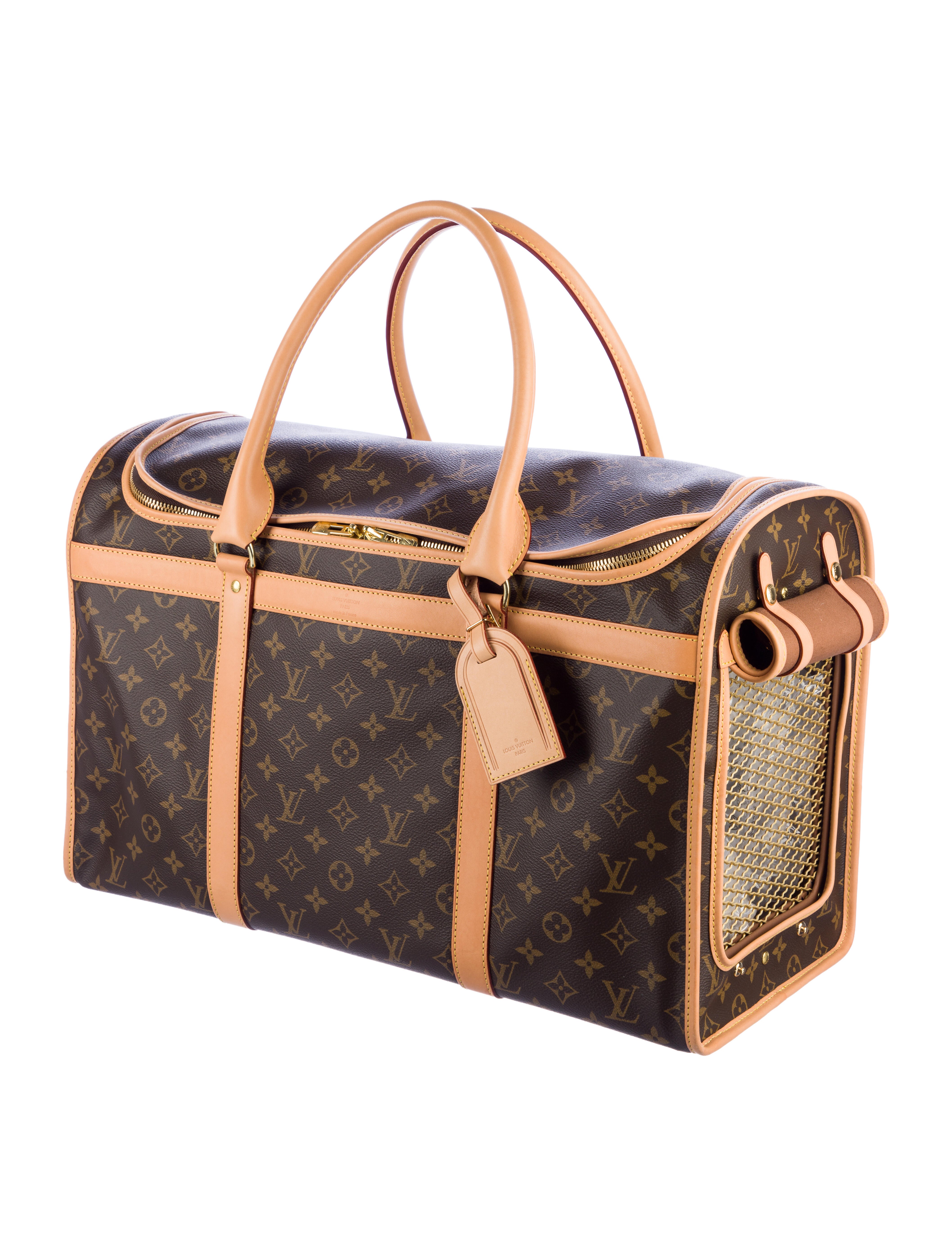 Louis Vuitton Monogram Sac Chien 50 Pet Carrier Brown Pet Accessories, Decor & Accessories