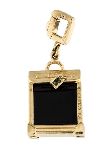 Louis Vuitton 18K Onyx Suitcase Charm