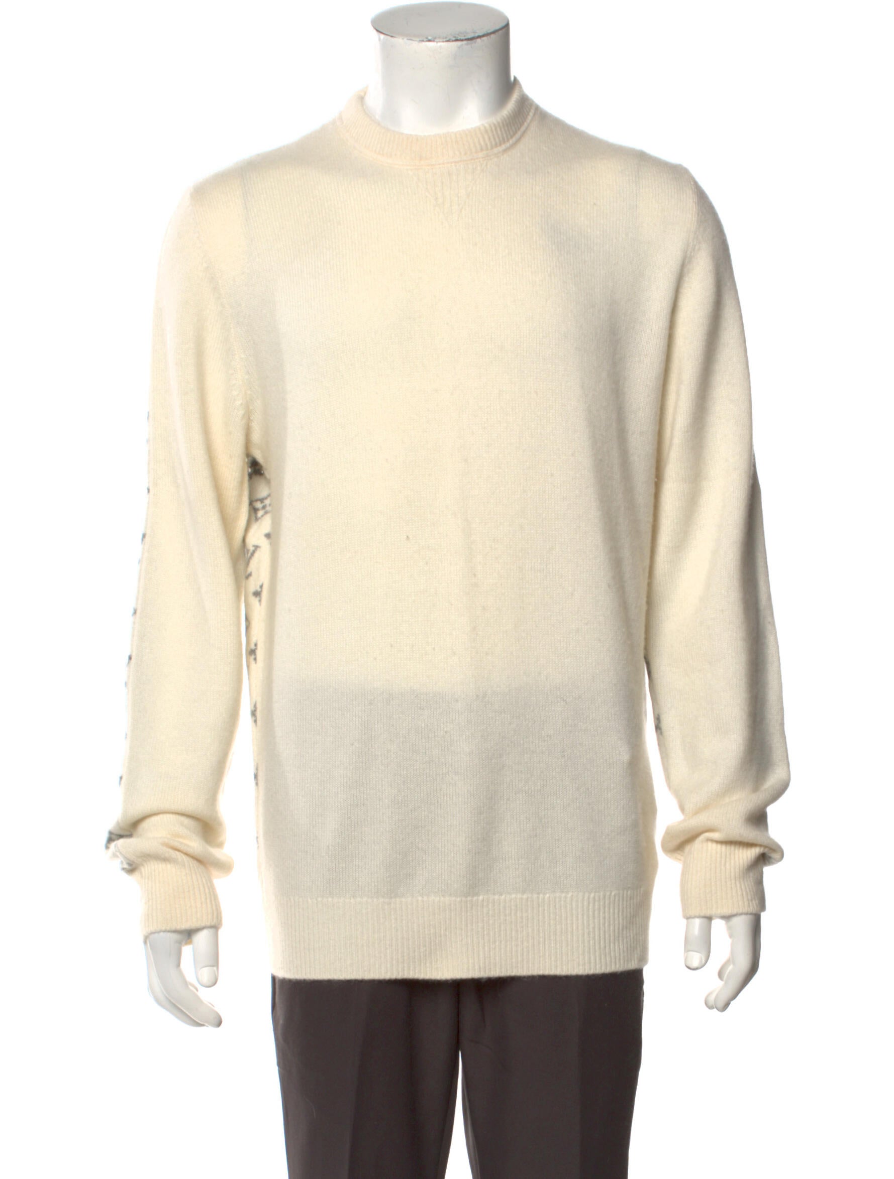 Louis Vuitton LV Monogram Cashmere Sweatshirt - White