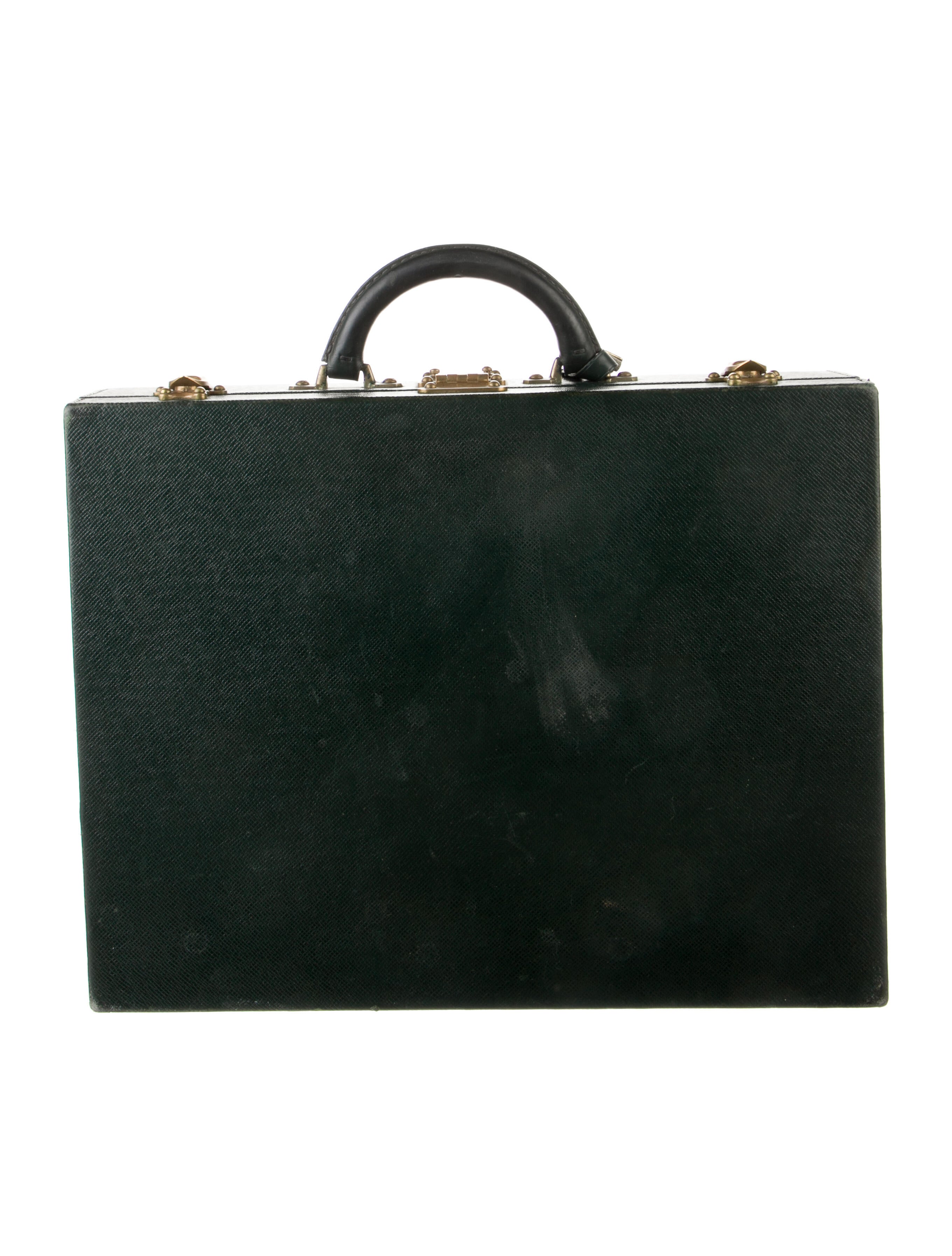 Louis Vuitton Taiga Président Briefcase Green Briefcases, Bags