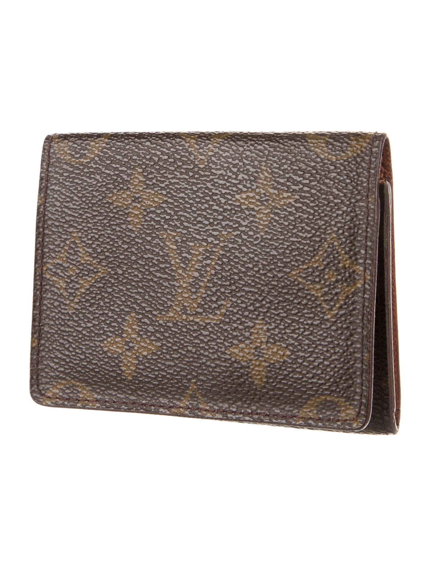 Louis Vuitton Vintage Monogram Pattern Wallet Brown Wallets