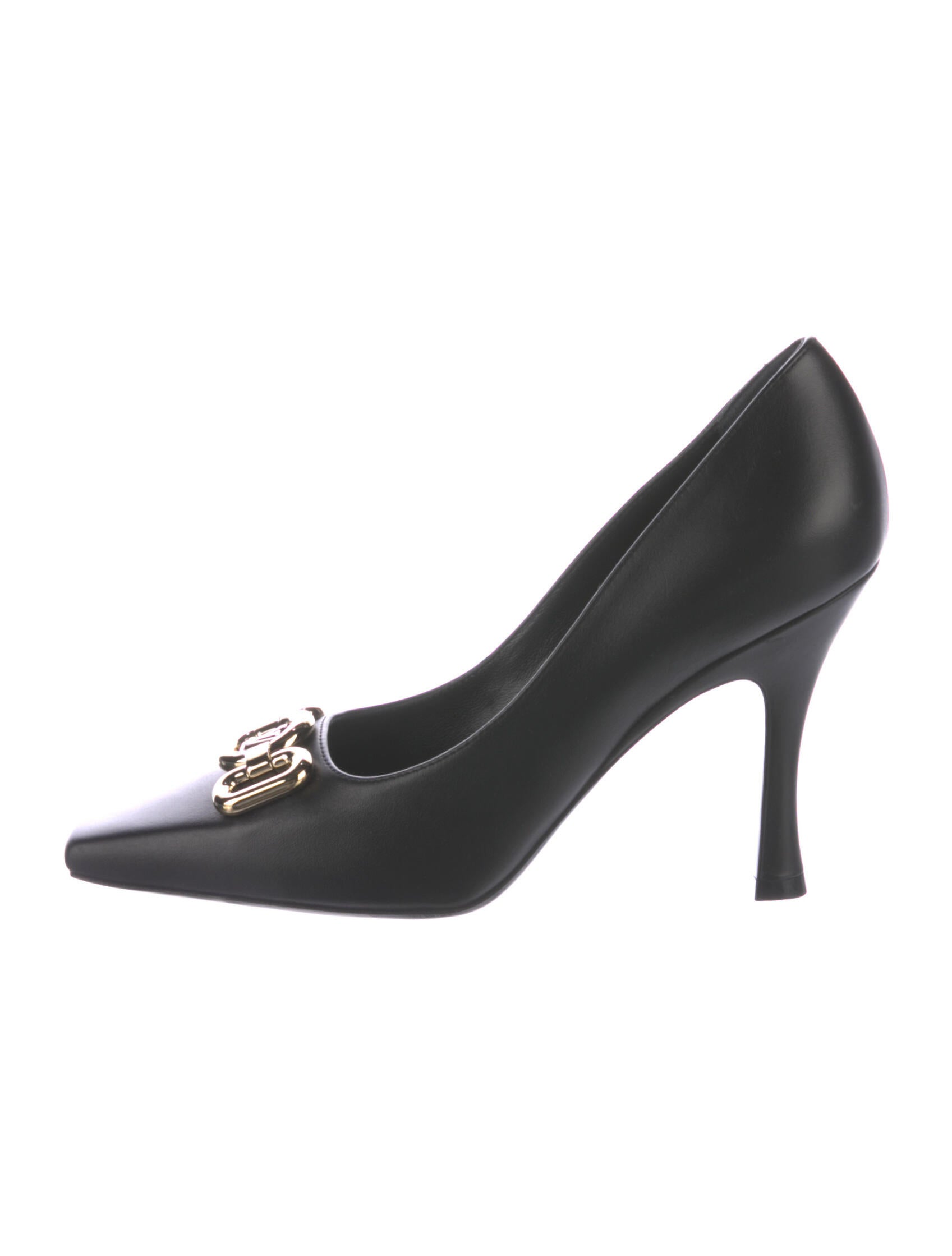 Louis Vuitton Patent Leather Bow Pumps Black Pumps, Shoes LOU61285