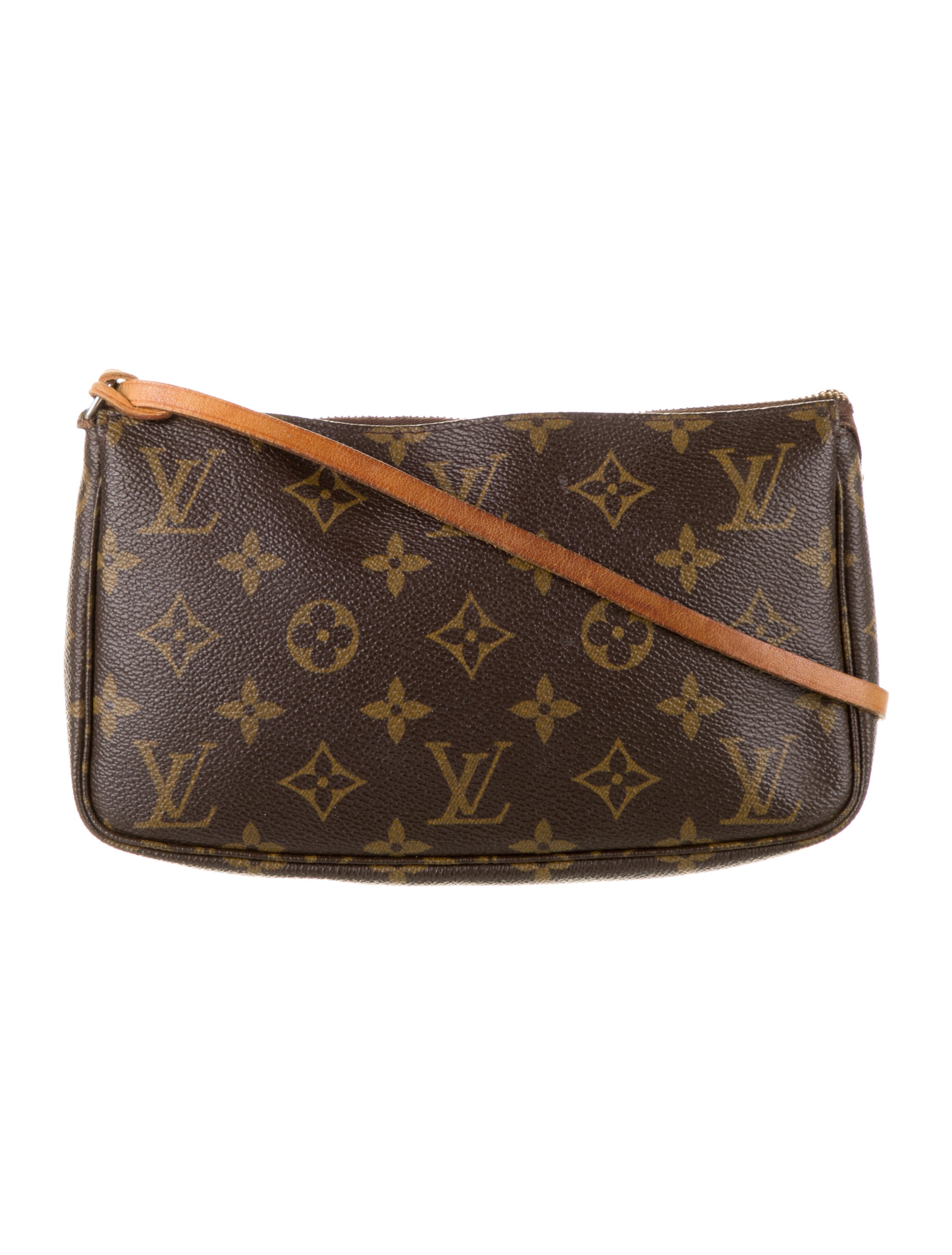 Louis Vuitton Vintage Monogram Pochette Accessoires Brown Handle Bags