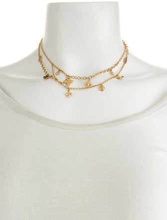 Louis Vuitton Blooming Strass Double Strand Necklace
