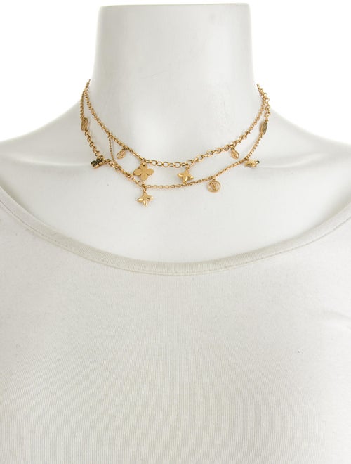 Louis Vuitton Blooming Strass Double Strand Necklace