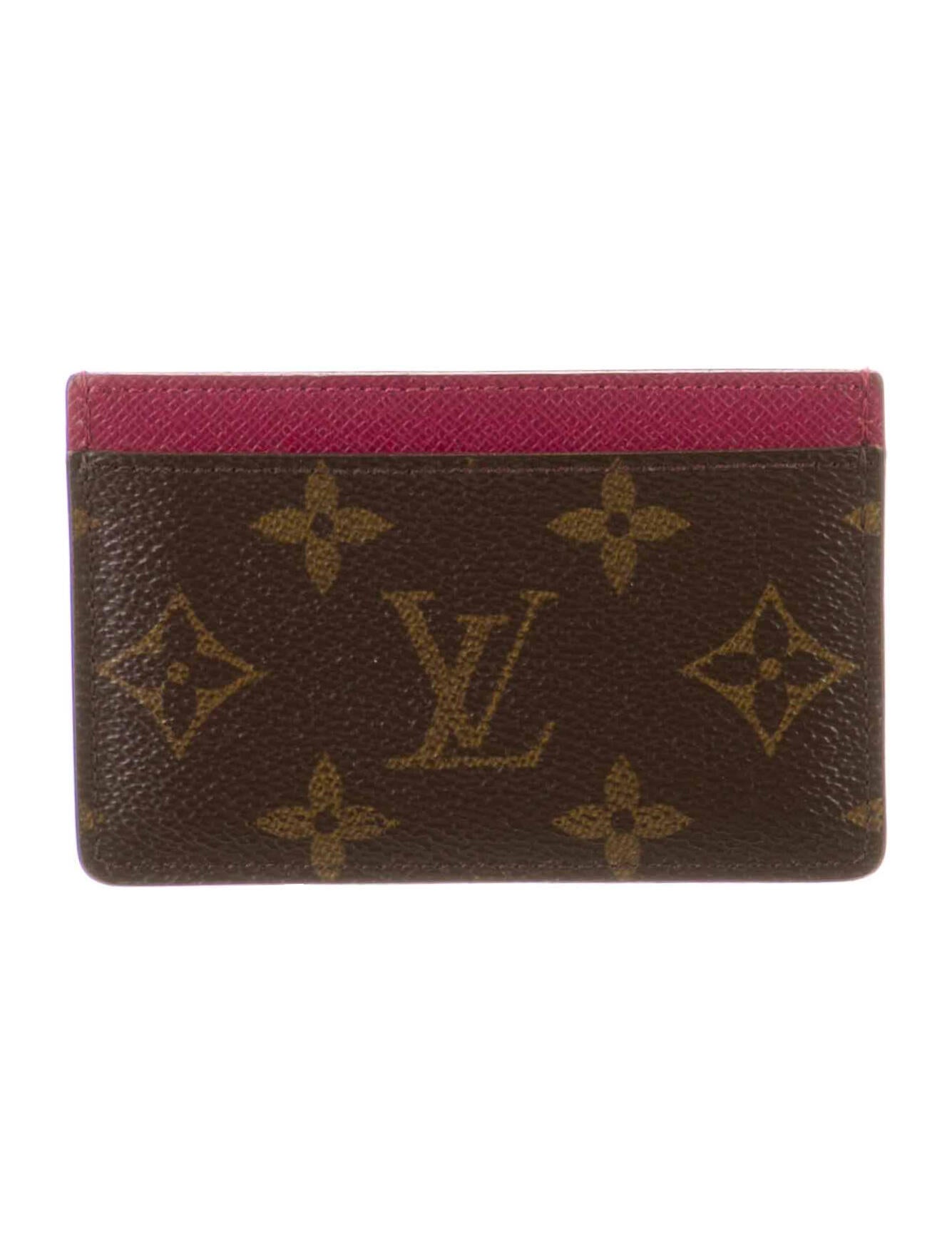 Louis Vuitton LV Monogram Coated Canvas Card Holder Brown Wallets