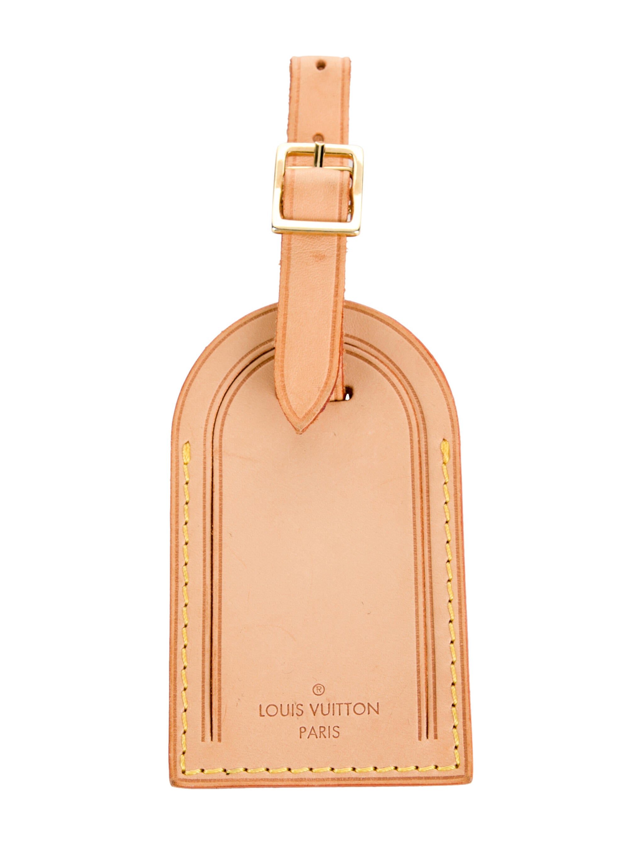 Louis Vuitton Vachetta Luggage Tag Neutrals Bag Accessories
