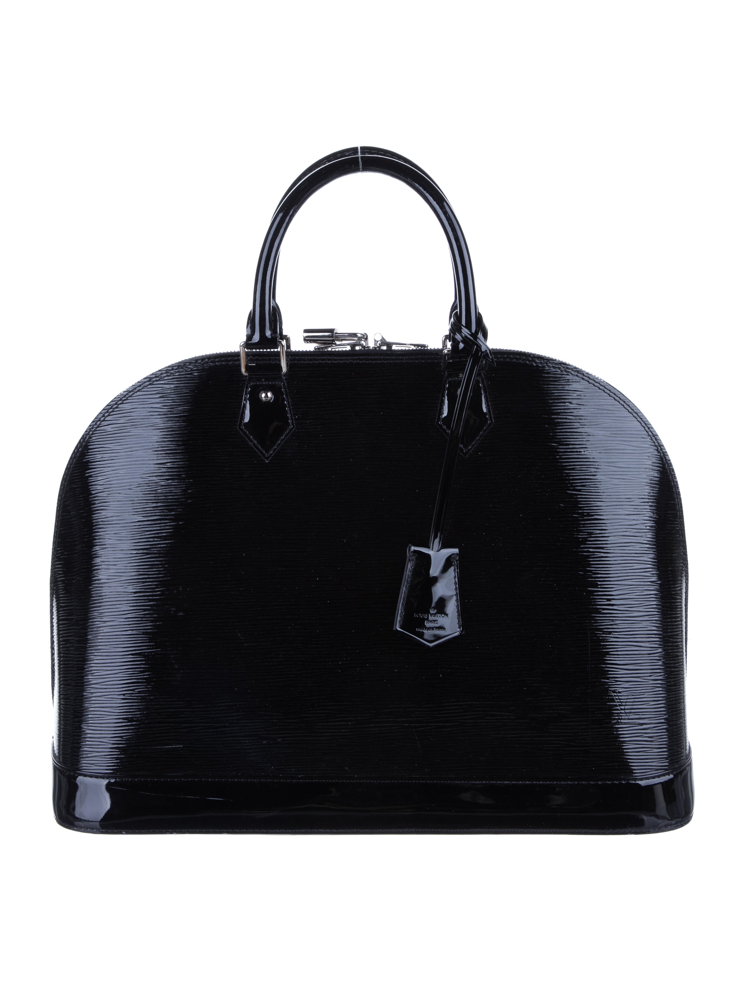 Louis Vuitton Alma PM Monogram Patent Leather Double Top Handle Bag